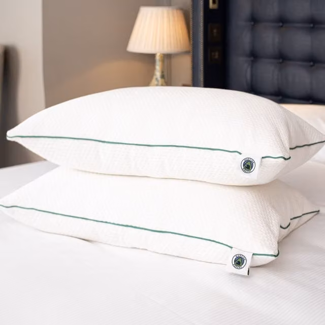 Martian Made Velistra Ultra Soft Microfibre Hotel Pillows 2 Pack, White, W: 50 cm, H: 75 cm – 1