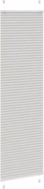 Berkfield Home Single Pleat Fabric Blind in Light Grey, W: 55 cm, H: 200 cm