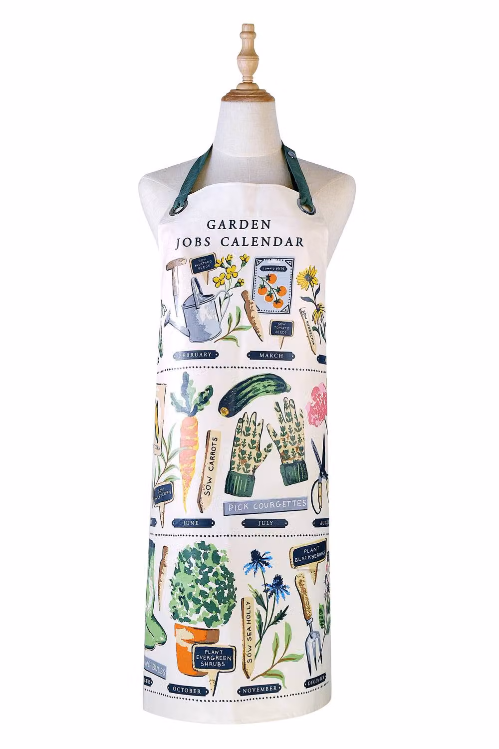 Ulster Weavers Time to Grow Vegetable Print PVC Apron in Green – 2