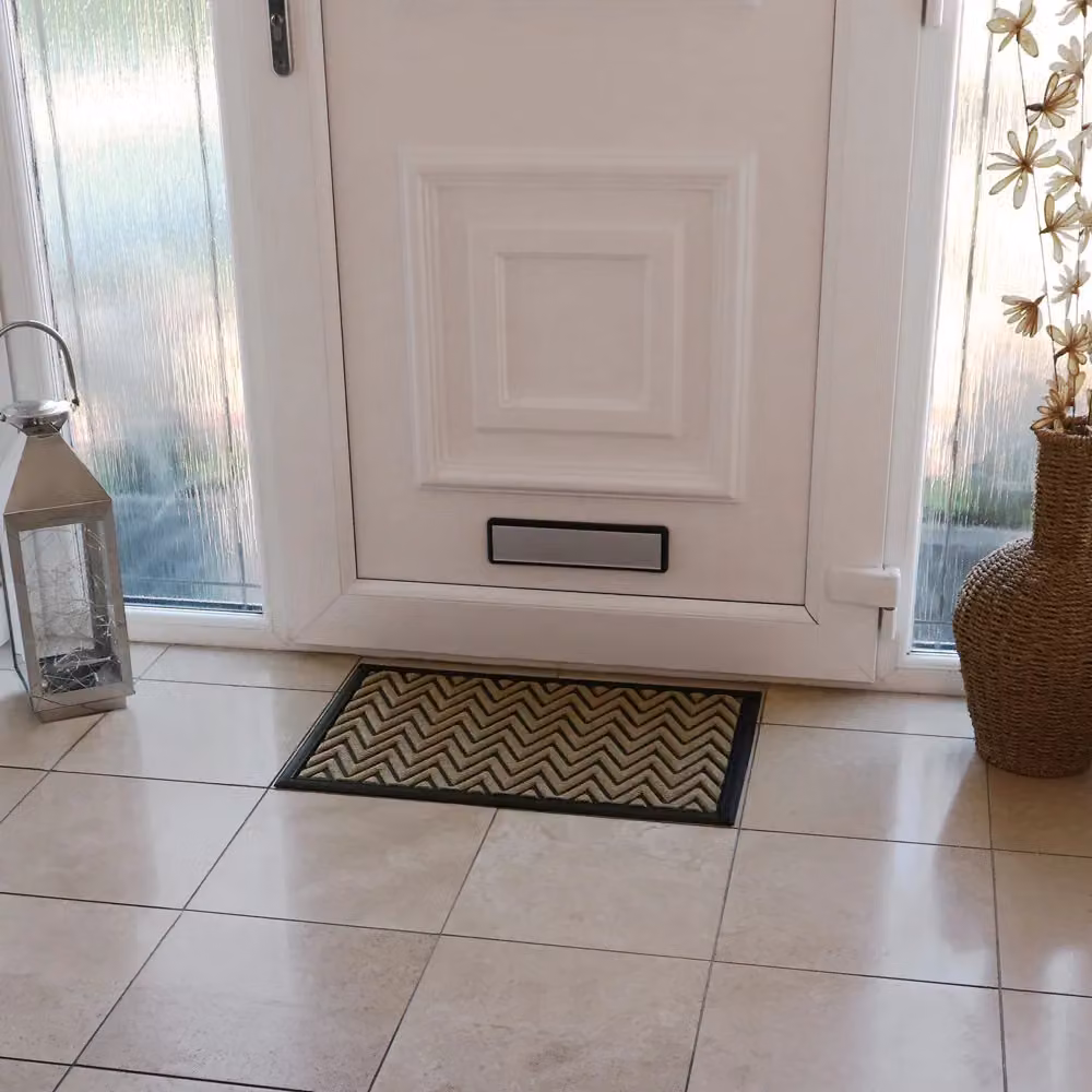 JVL Vienna Heavy Duty Rubber Backed Scraper Entrance Doormat, Brown, W: 40 cm, D: 60 cm – 7