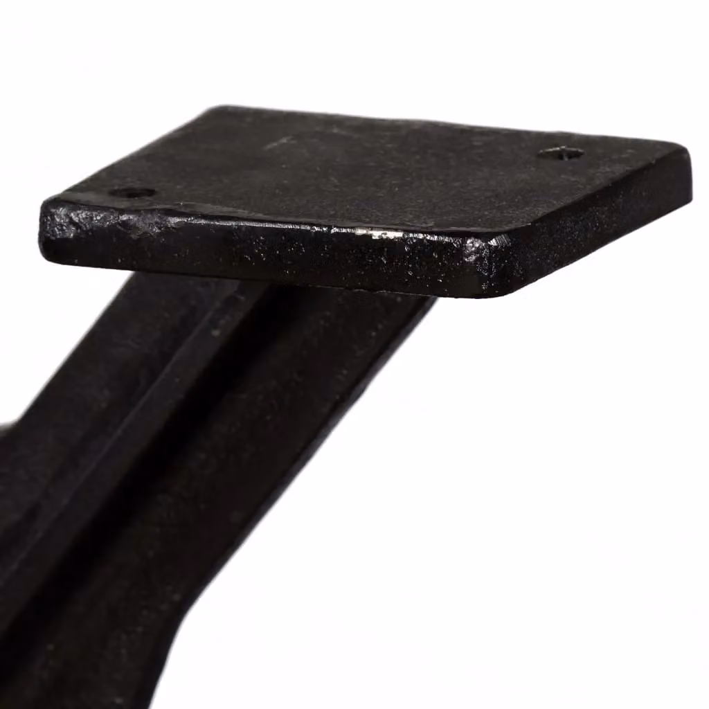 Berkfield Home O-Frame Cast Iron Coffee Table Legs, 2 Pieces, Black – 6