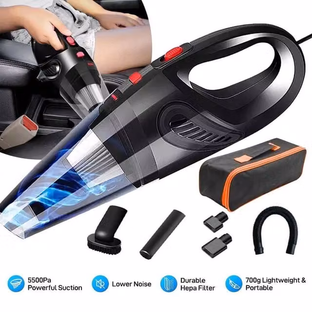 KORVIXA HOT 4000pa Powerful Car Vacuum Cleaner in Black, W/D/H: 100 x 100 x 100 cm – 1