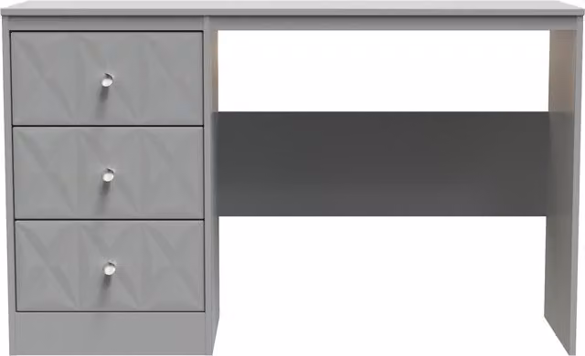2 U Memphis Ready Assembled 3 Drawer Desk in Grey – 1