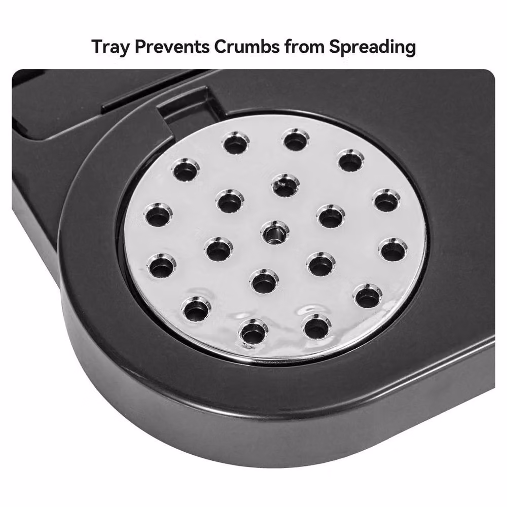 VOGREX Triple Dry Food and Cereal Airtight Storage Dispenser in Black – 5