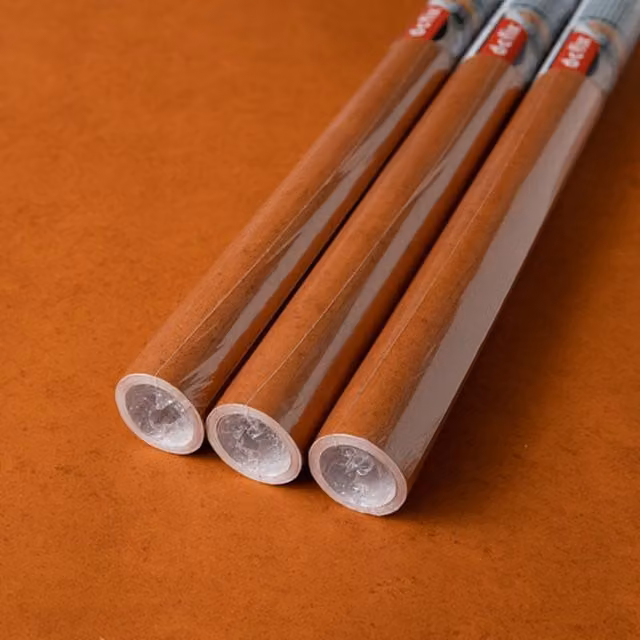 dc fix Clay Self Adhesive Vinyl Wrap for Kitchen Doors and Furniture, Orange, W: 67.5 cm, L: 2 m (Pack of 3)