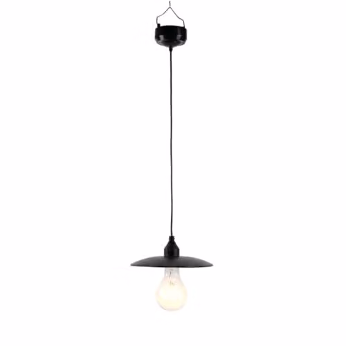 Gardenwize Timeless Vintage Hanging Solar Lantern with Warm White LED in Black – 4