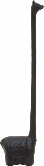 Orsina Fauna Llama Freestanding Cast Iron Toilet Roll Holder in Black – 1