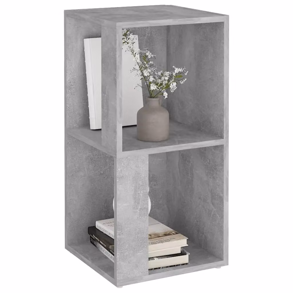 Berkfield Home Rustic Corner Cabinet in Concrete Grey, W/D/H: 33 x 33 x 67 cm – 3