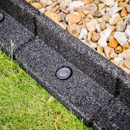 FlexiBorder Black Rubber Flexible Garden Edging Border
