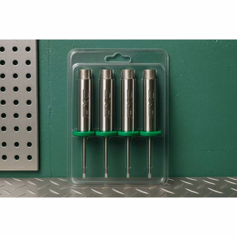 NESTLUNE Tyre Tread Depth Gauges, 4 Pack, Green, W: 1000 mm, D: 400 mm – 2