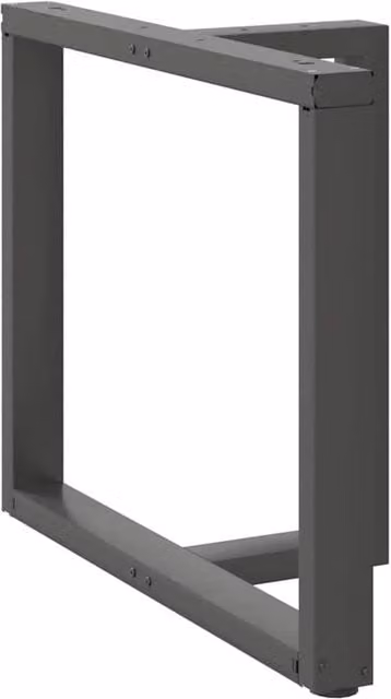 Berkfield Home Modern T-Shaped Dining Table Legs, 2 Pieces, Anthracite, W: 90 cm, D: 35 cm, H: 72-73 cm