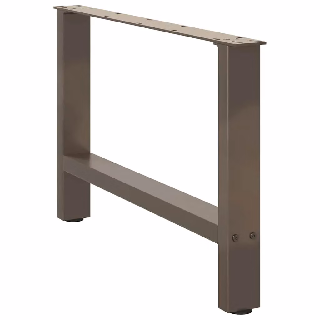 Berkfield Home Coffee Table Legs in Grey Steel, 2 Pieces, H: 70 cm, W: 42.5 cm, D: 42.5 cm – 2