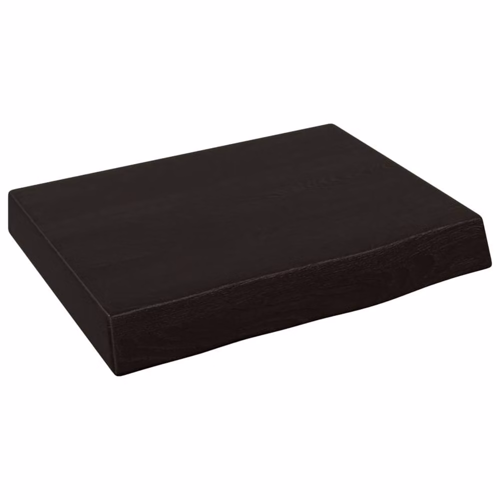 Berkfield Home Beautiful Wall Shelf in Dark Grey, Made from Treated Solid Oak Wood, W/D/H: 40 x 30 x 30 cm – 2