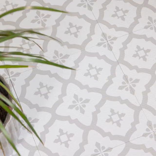 Floor Pops Comet Stone Self-adhesive Vinyl Floor Tiles, Grey, W/D: 30.48 x 30.48 cm