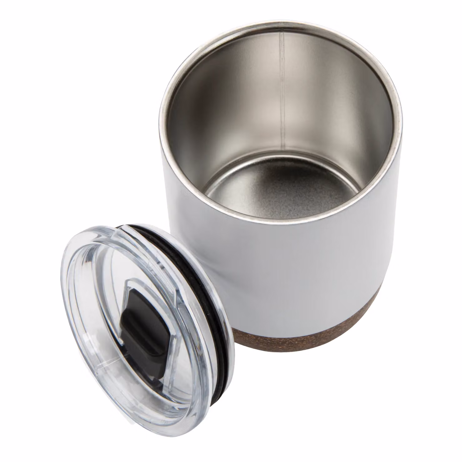 XD Design Cork Stainless Steel Vacuum Insulated Mug with Lid, White – 2