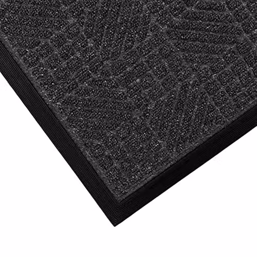 JVL Firth Tile Rubber Backed Doormat, Anthracite Grey, W: 40 cm, D: 70 cm – 6