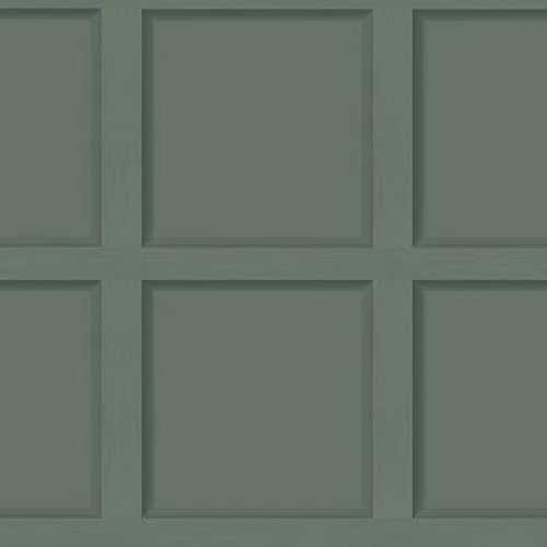 Holden Decor Modern 3D Effect Geometric Wood Panel Wallpaper, Green, 10m Roll