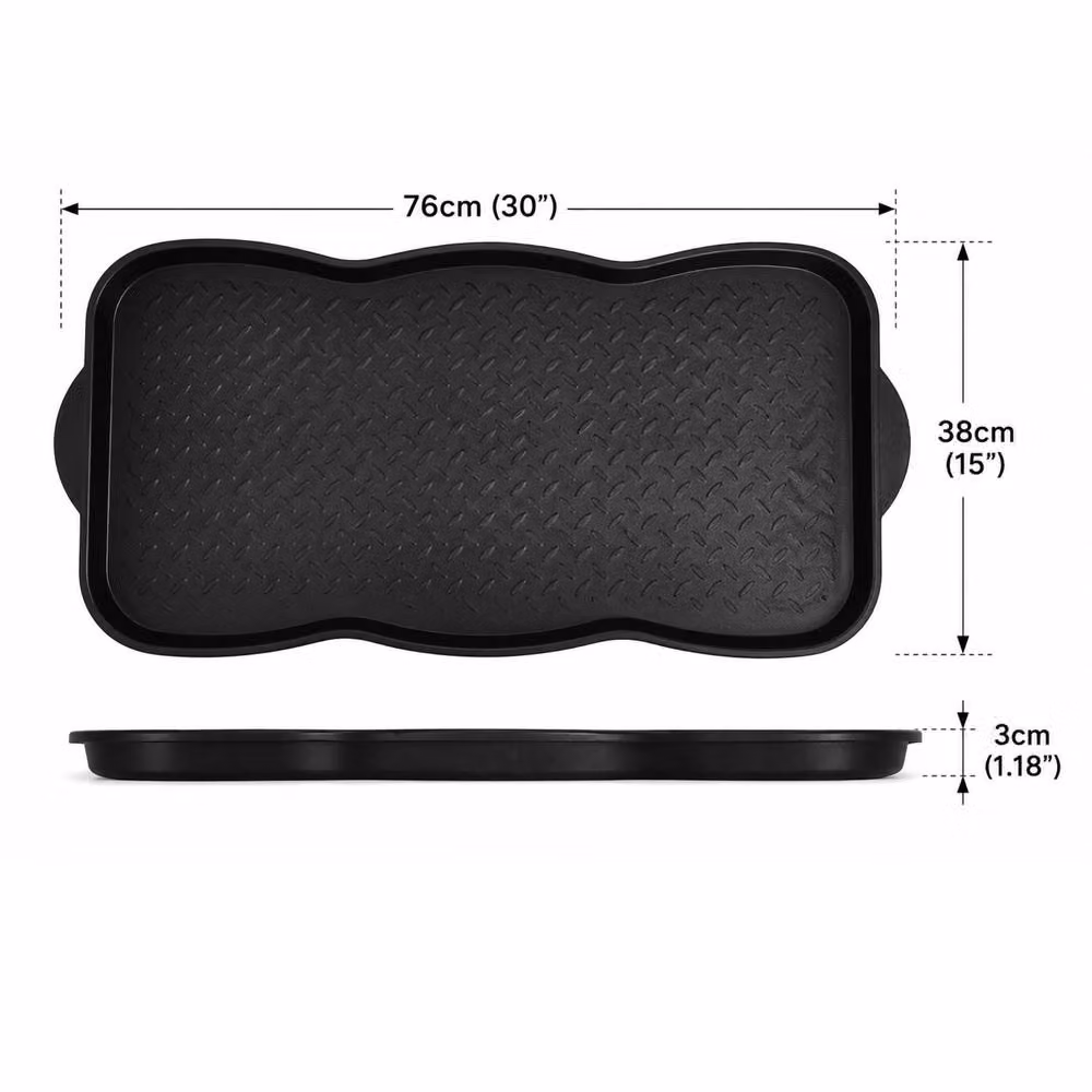 Marco Paul Multi Purpose Black Plastic Boot and Shoe Tray – 3