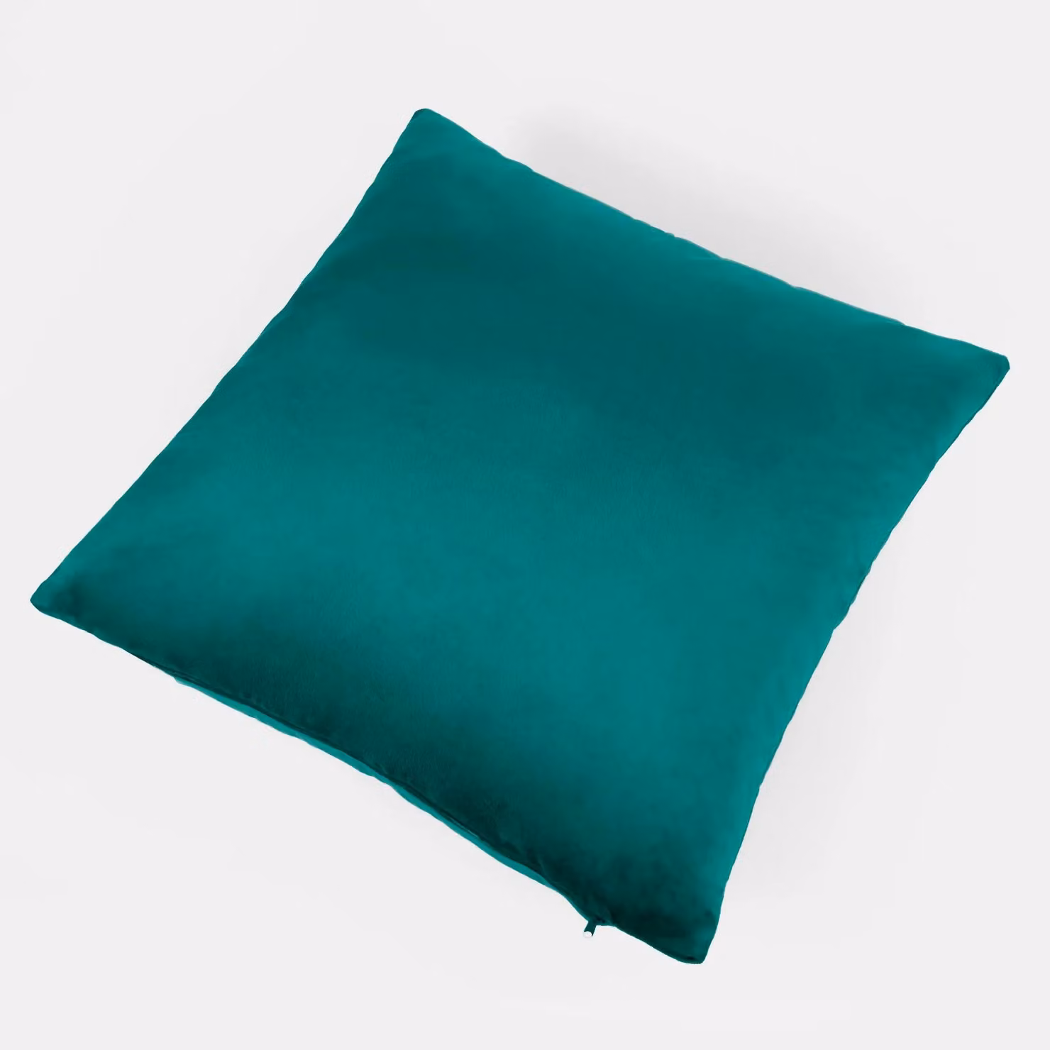 OHS Set of 4 Matte Velvet Cushion Covers in Teal, W/D/H: 45 x 45 x 45 cm – 2