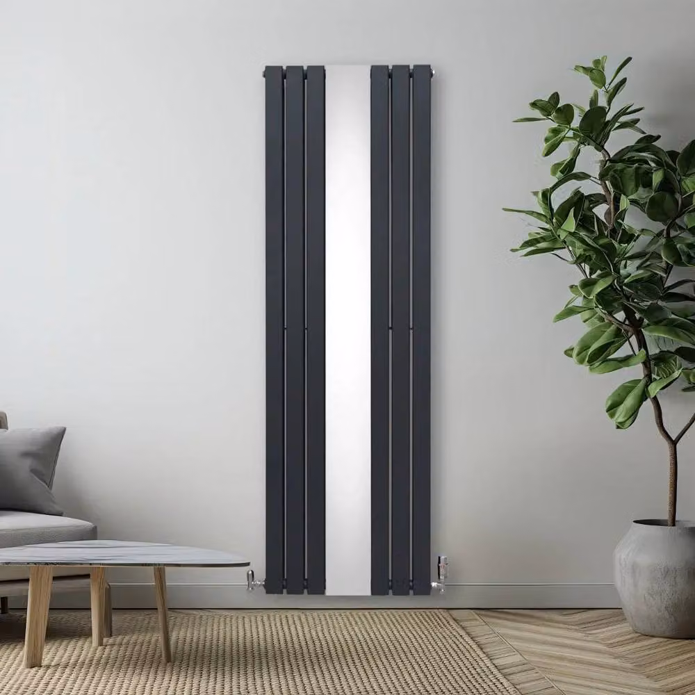 Monstershop Flat Mirror Radiator in Anthracite Grey, W/H: 180 x 56.5 cm – 4