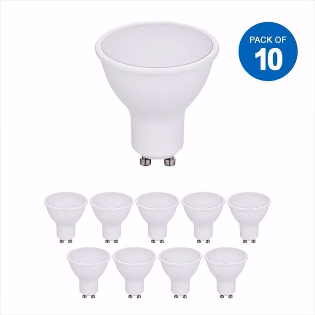 EnerJ Smart 7W Dimmable LED GU10 Bulb, Warm White 3000K