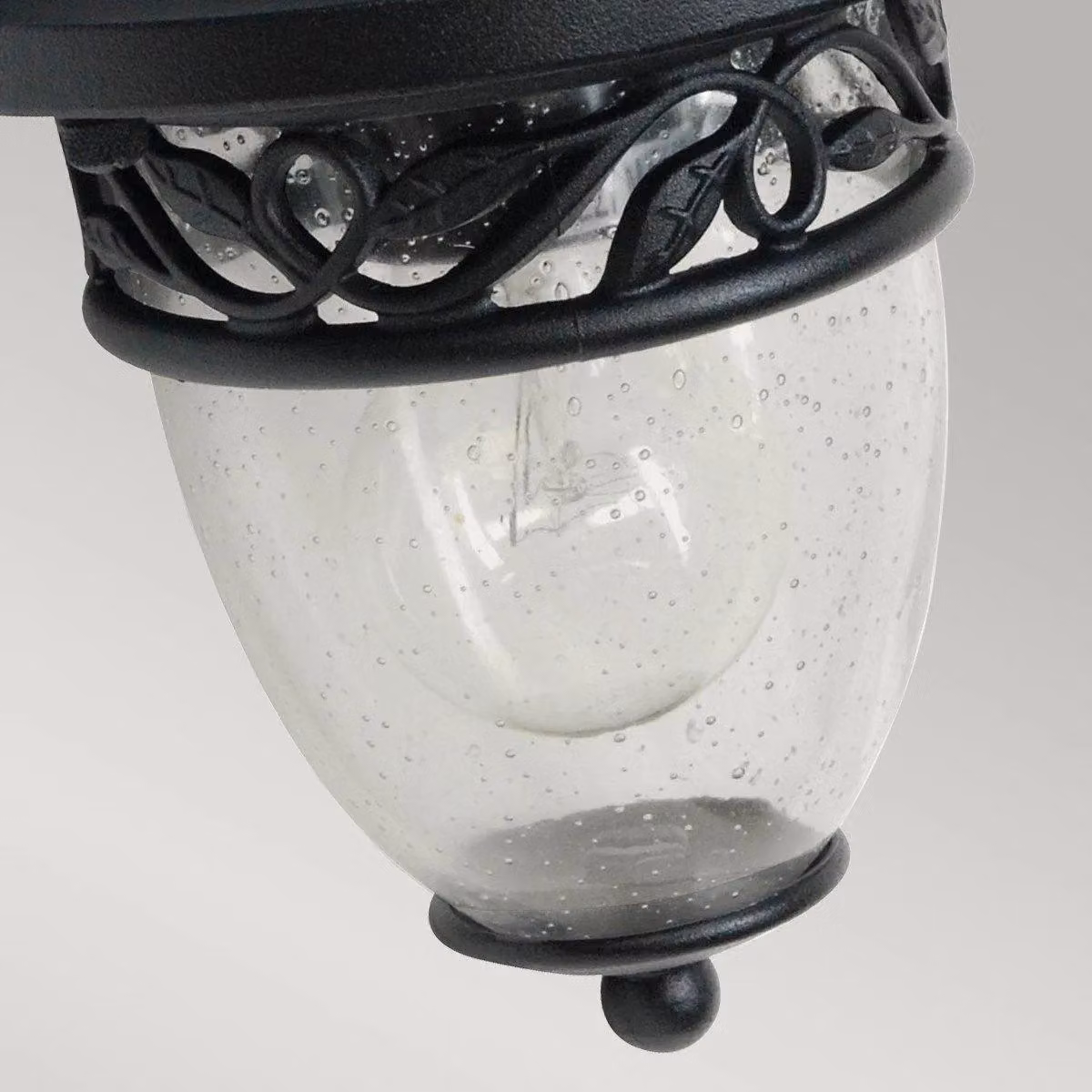 Netlighting Burford Black Outdoor Wall Lantern with Transparent Glass and E27 Socket, IP44 Rated – 3