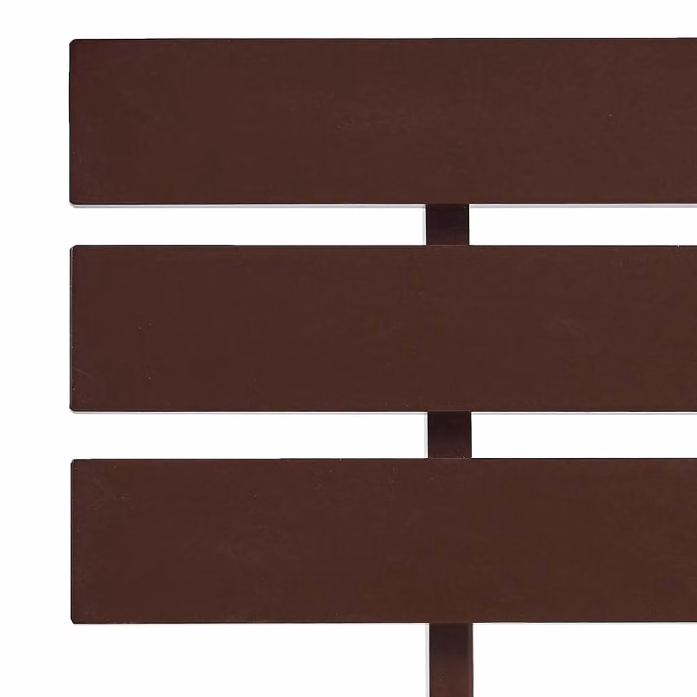 Berkfield Home Small Double Bed Frame in Dark Brown Solid Pine Wood, W/D/H: 120 x 200 x 66 cm – 3