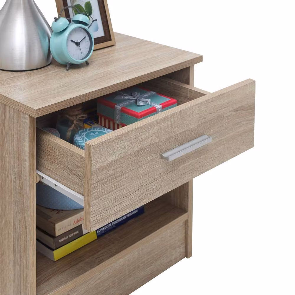 Timber Art Design Rio Costa 1 Drawer Bedside Table in Brown – 5