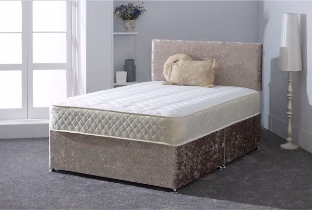 Starlight Beds Flame Hybrid Mattress, Soft Feel Memory Foam and Spring Support, White, W: 140 cm, D: 200 cm – 1
