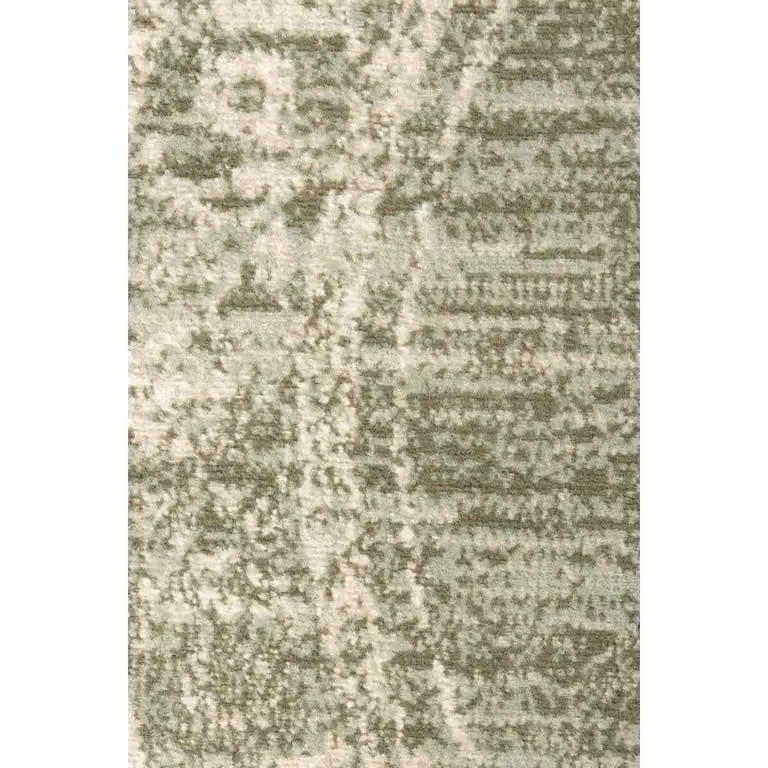 THE RUGS Gloria Lydia Round Vintage Oriental Short Pile Rug in Green, Diameter: 120 cm