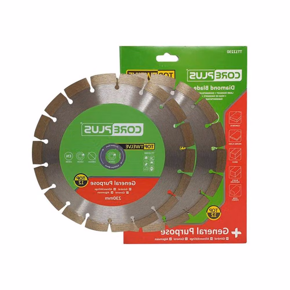 CorePlus Top Twelve Diamond Disc Twin Pack, 230mm, Silver – 2