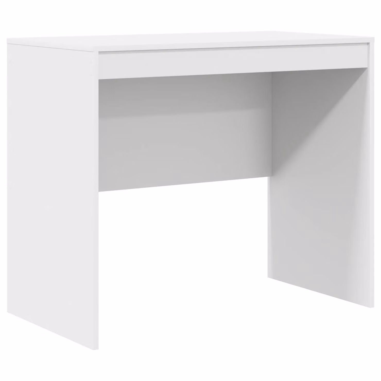 Berkfield Home Modern White Computer Desk in Engineered Wood, W/D/H: 90 x 50 x 76 cm – 2