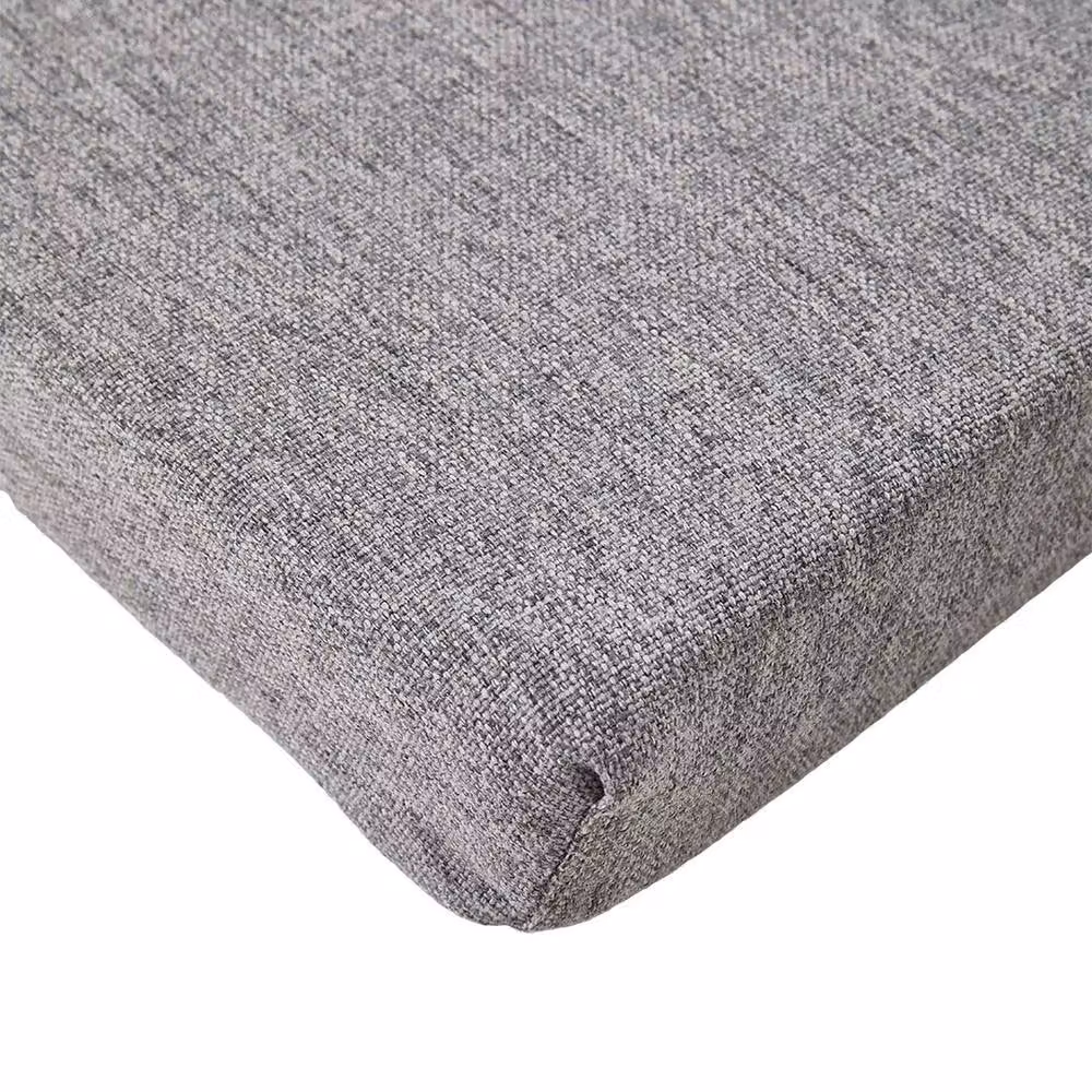 SPETLEK Grey 2 Seater Garden Bench Cushion for Patio Swing Chairs with Breathable Foam and Linen Cotton Fabric – 2