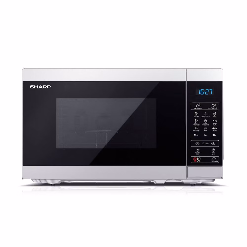 Sharp 20L Compact Digital Combi Microwave Oven with Grill, 800W, Silver – 2