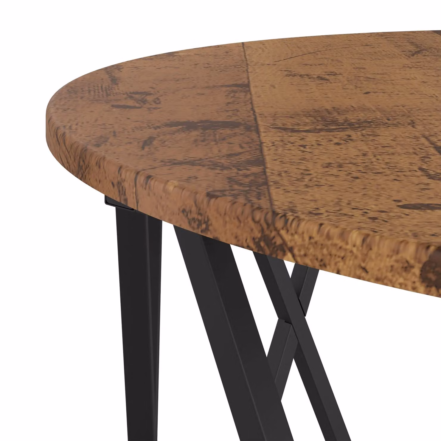 Berkfield Home Vintage Style Square Coffee Table in Brown, W/D/H: 80 x 80 x 42 cm – 4