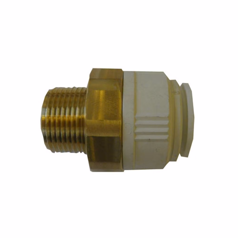 John Guest Brass Cylinder Adaptor 22mm x 1 inch Male in Gold – 2