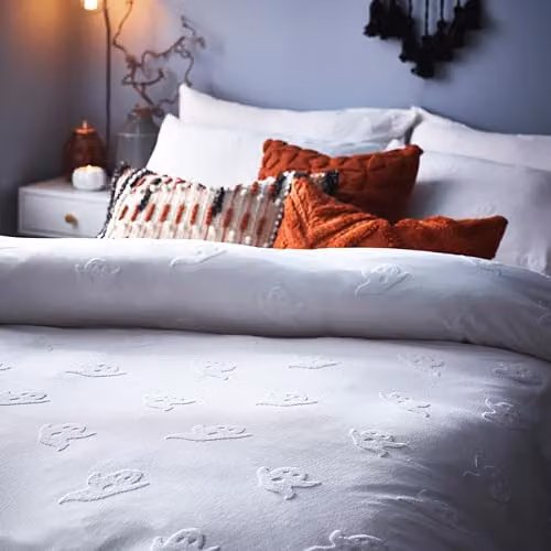 Riva Home White Cotton Percale Duvet Cover, W: 180 cm, H: 200 cm – 2