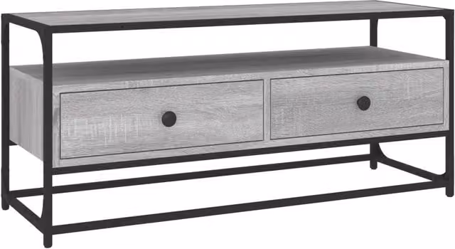 Berkfield Home Grey Sonoma TV Cabinet W/D/H: 100 x 35 x 45 cm