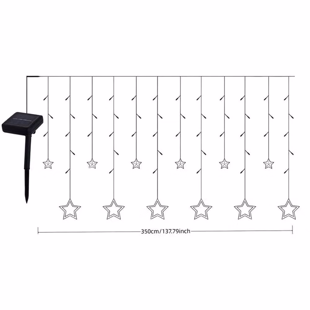 EONLION Solar LED String Light in White, Length: 100 cm – 2