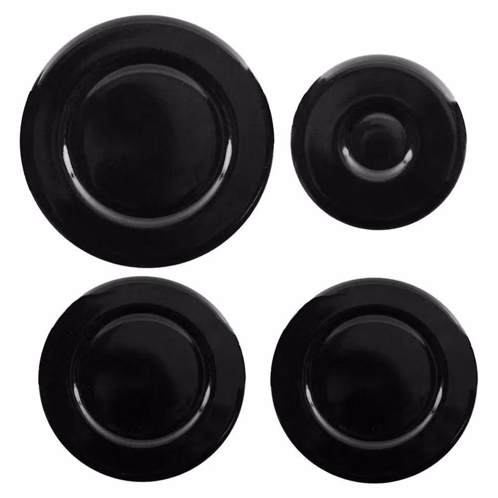 Nordara 4-Piece Universal Gas Hob Burner Cap Kit in Black, 55-100mm – 3