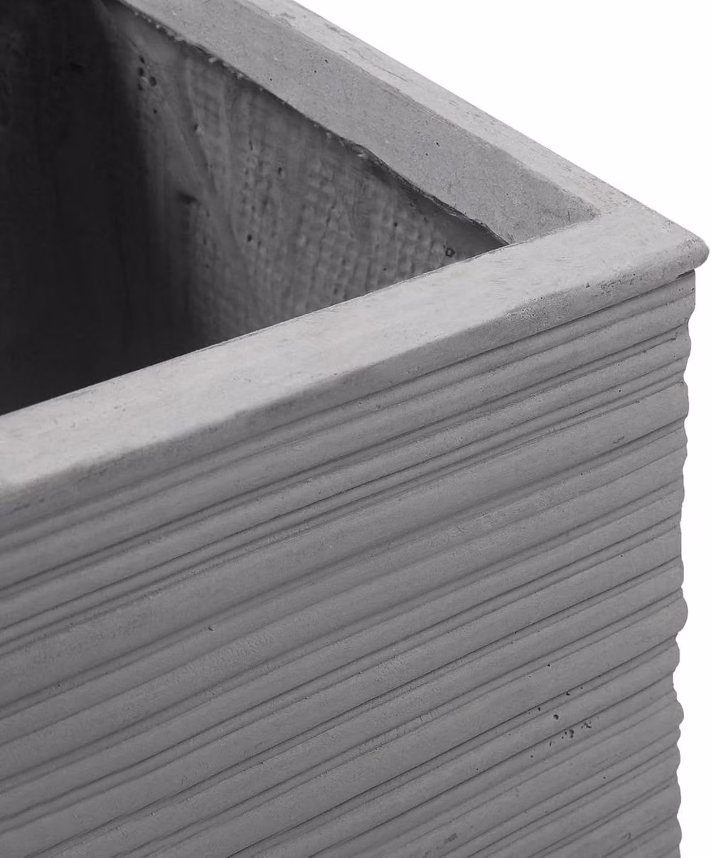 Primrose Berniss Trough Mixed Set of 3 Grey Fibrecotta Planters – 2