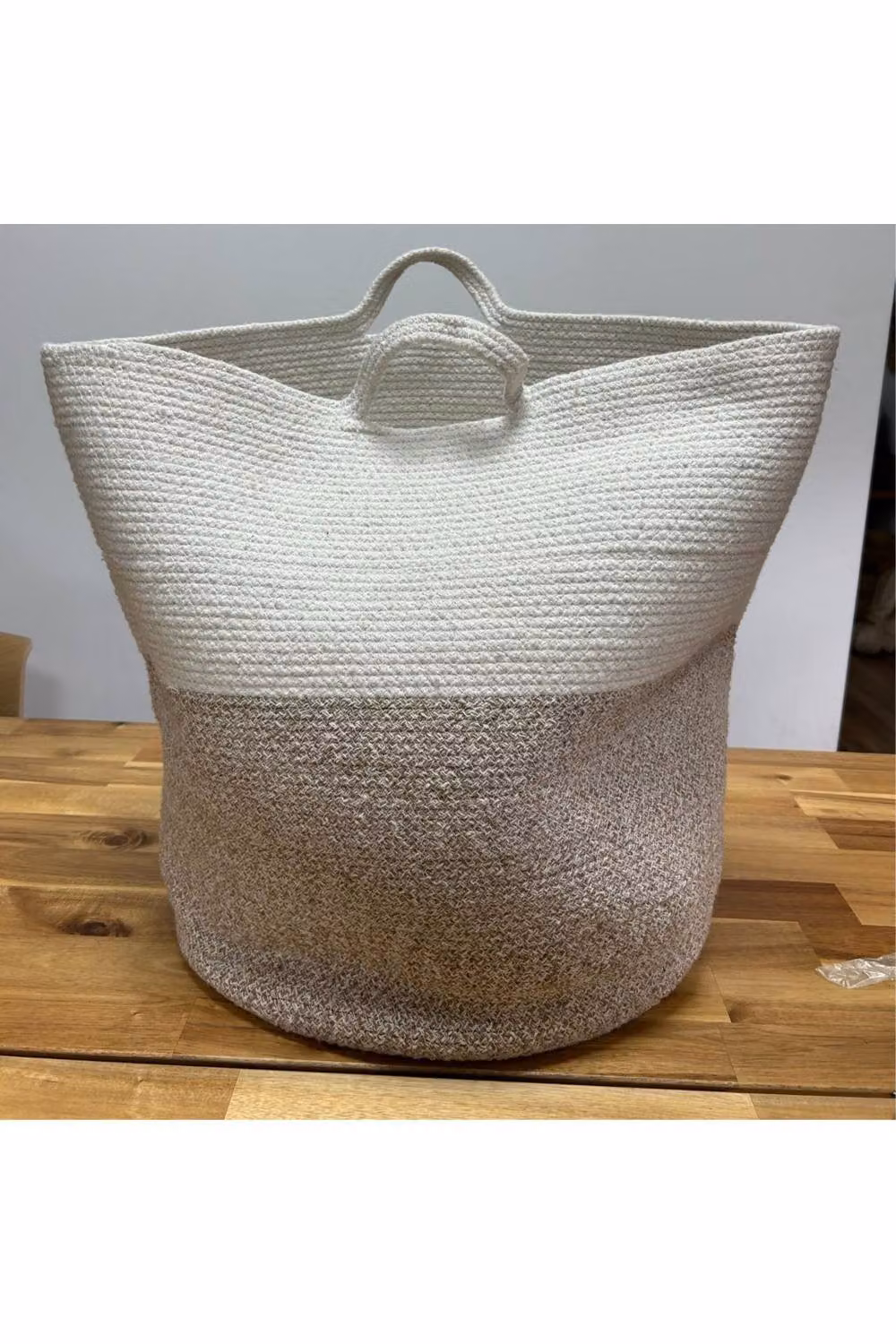 KDMD Cotton Rope Laundry and Storage Basket, Beige, W: 45 cm, H: 40 cm – 2
