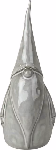Four Candle Vintage Grey Glazed Ceramic Gonk Christmas Tabletop Ornament