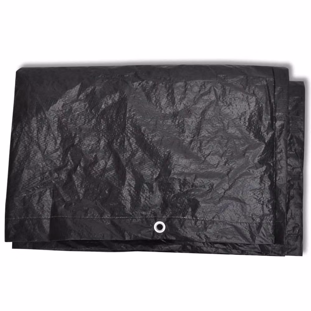 Berkfield Home Water-Repellent Poly Rattan Garden Furniture Covers for 8 People, 2 Pack, Black, W: 300 cm, D: 140 cm – 3