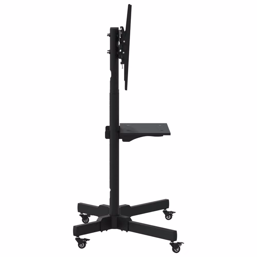 Berkfield Home TV Stand on Wheels for 32-70 Inch Screens, Black – 3