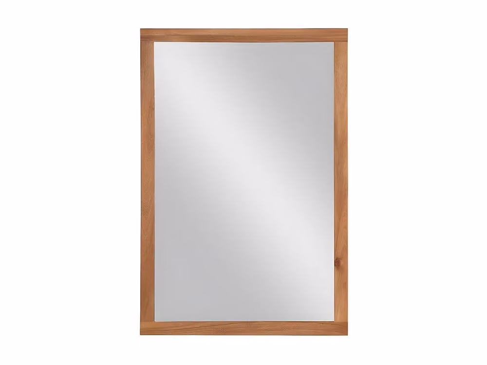Vente-unique SEPANG Rectangular Mirror with Acacia Wood Surround in Walnut, W: 90 cm, H: 60 cm – 2