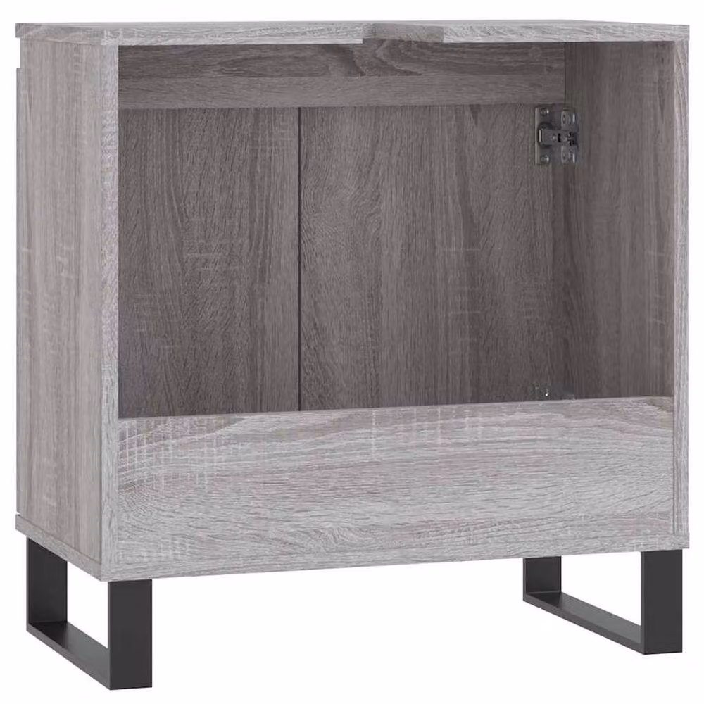 Berkfield Home Grey Sonoma Durable Freestanding Bathroom Cabinet W/D/H: 58 x 33 x 60 cm – 3