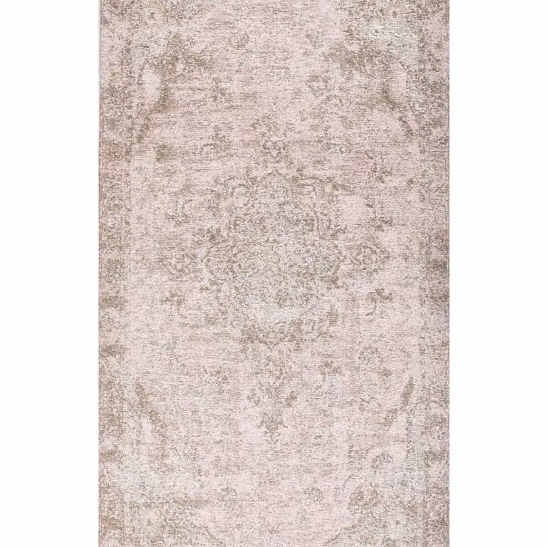 Wyld and Coco Pink Cotton-Blend Oriental Area Rug, W: 80 cm, L: 150 cm