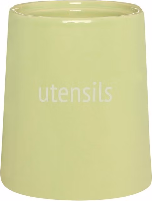 Orsina Ceramic Utensil Holder in Green and White