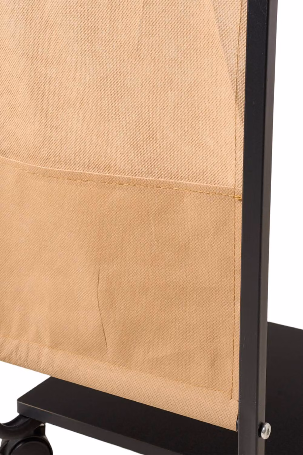Living and Home C-Shaped Side Table with Storage Bag in Black – 3